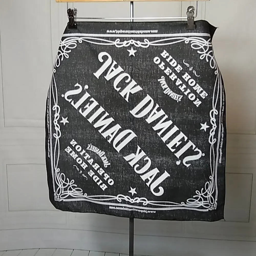 Jack Daniels Bandana Operation Ride Home Black and White One Size